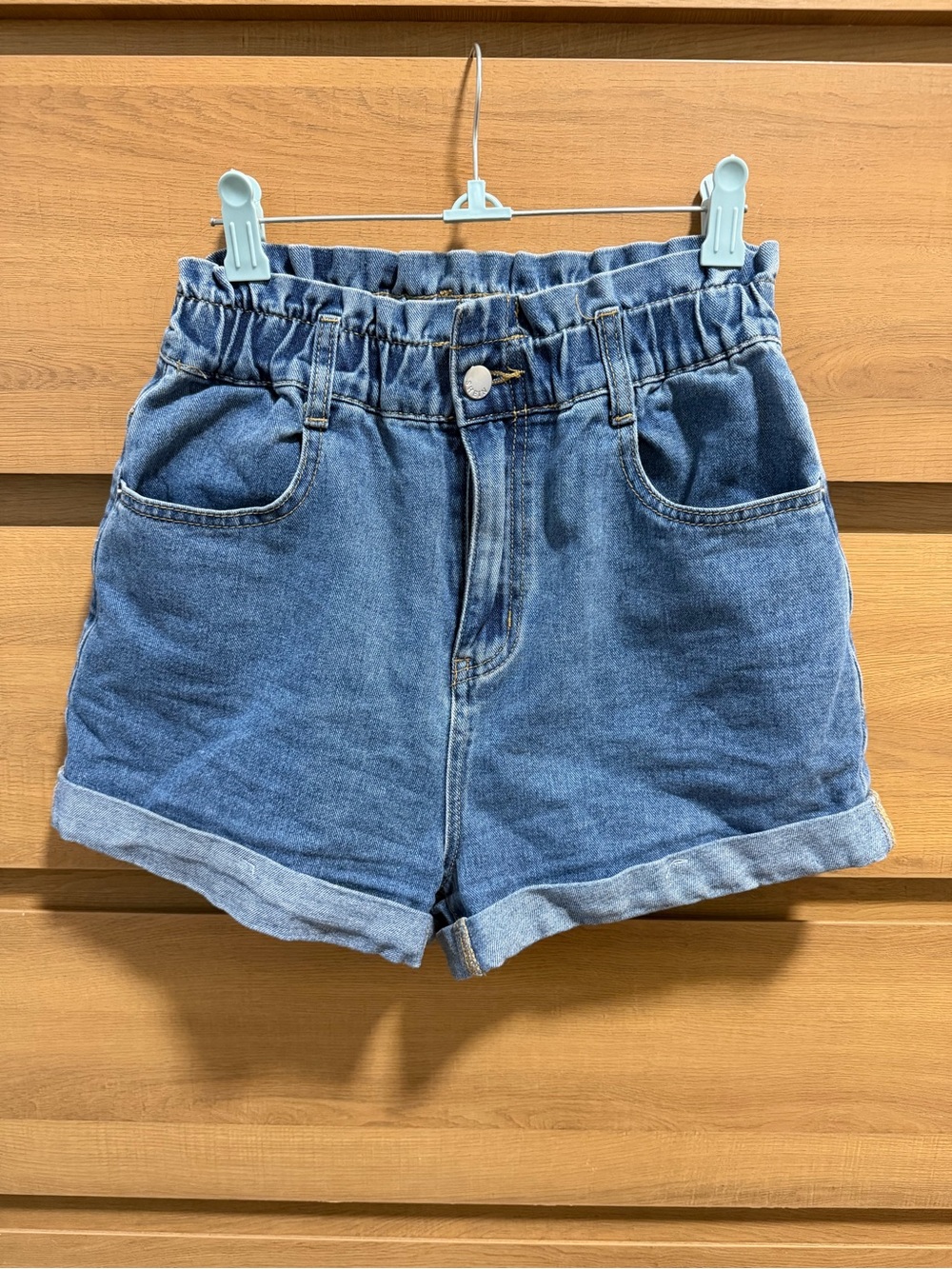 Shein cotton blend high waisted denim jean shorts 26